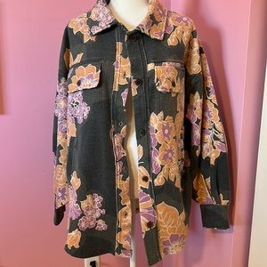 Free people floral overshirt